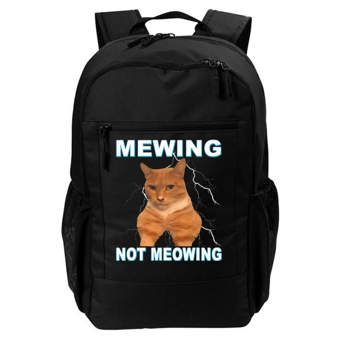 Mewing Not Meowing Funny Cat Meme Feline Daily Commute Backpack