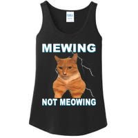 Mewing Not Meowing Funny Cat Meme Feline Ladies Essential Tank