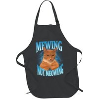Mewing Not Meowing Funny Cat Meme Apron