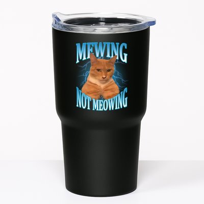 Mewing Not Meowing Funny Cat Meme Tumbler