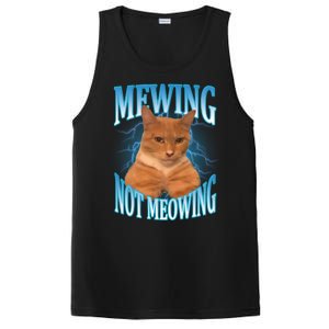 Mewing Not Meowing Funny Cat Meme PosiCharge Competitor Tank