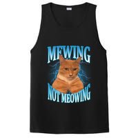 Mewing Not Meowing Funny Cat Meme PosiCharge Competitor Tank