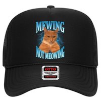 Mewing Not Meowing Funny Cat Meme Hat