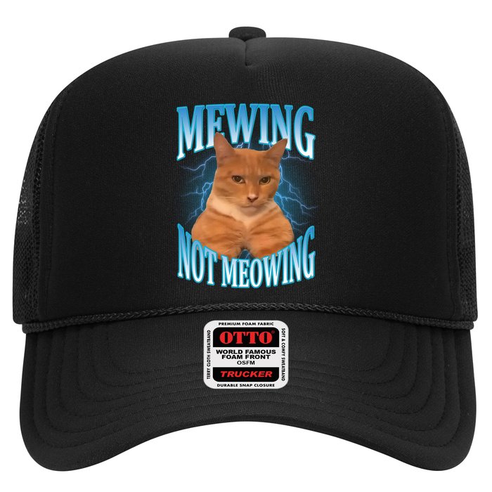 Mewing Not Meowing Funny Cat Meme Hat