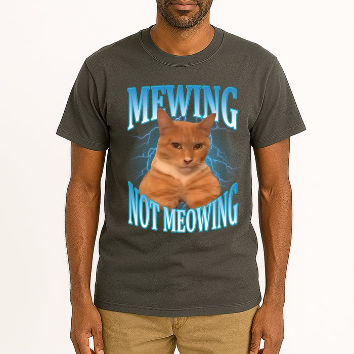 Mewing Not Meowing Funny Cat Meme Tall T-Shirt