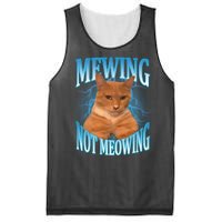 Mewing Not Meowing Funny Cat Meme Mesh Reversible Basketball Jersey Tank