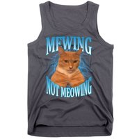 Mewing Not Meowing Funny Cat Meme Tank Top