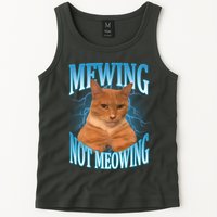 Mewing Not Meowing Funny Cat Meme Tank Top