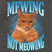 Mewing Not Meowing Funny Cat Meme Vector Backpack