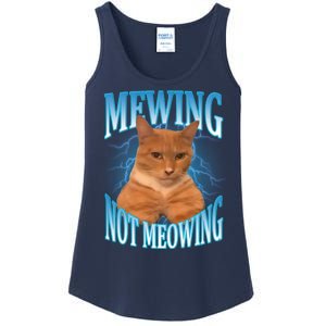 Mewing Not Meowing Funny Cat Meme Ladies Essential Tank