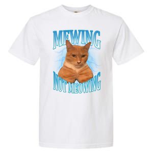 Mewing Not Meowing Funny Cat Meme Garment-Dyed Heavyweight T-Shirt