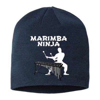 Marimba Ninja Marching Band Funny Percussion Sustainable Beanie