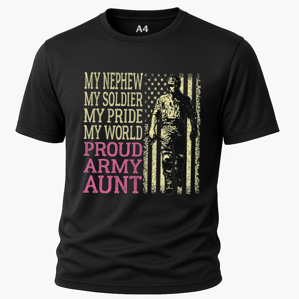 My Nephew My Soldier Hero Proud Army Aunt Military Auntie Performance Shirt