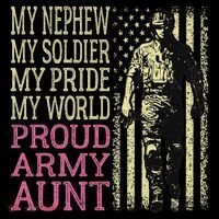 My Nephew My Soldier Hero Proud Army Aunt Military Auntie Impact Tech Backpack