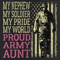 My Nephew My Soldier Hero Proud Army Aunt Military Auntie 11oz C Handle Ceramic Mug