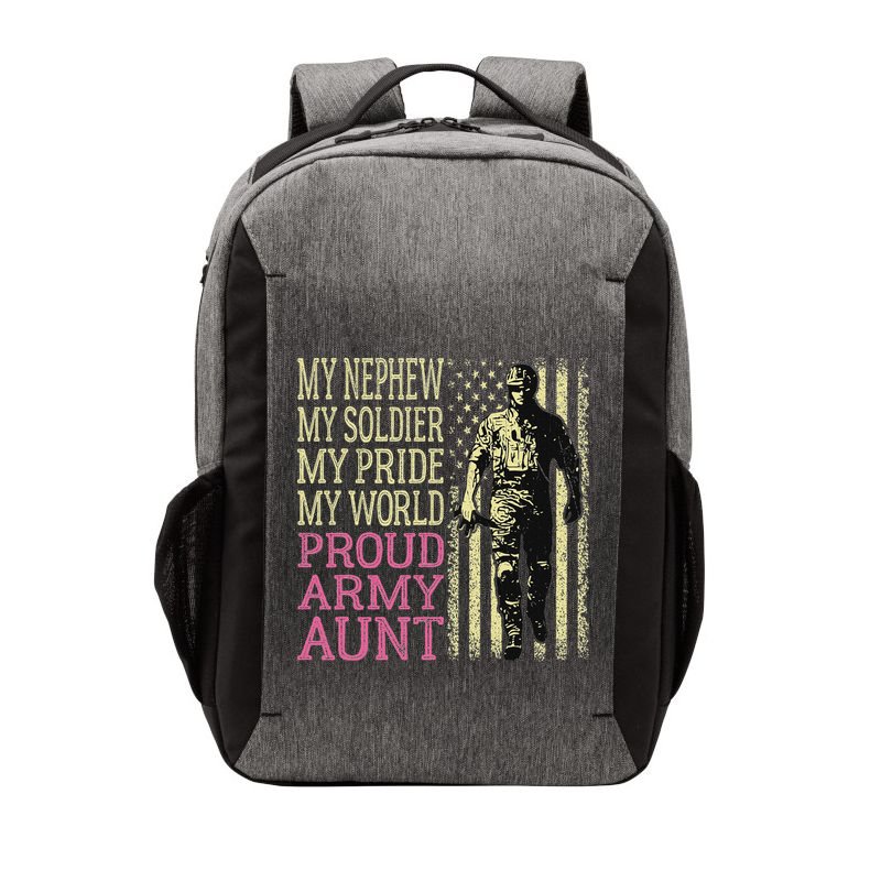 My Nephew My Soldier Hero Proud Army Aunt Military Auntie Vector Backpack