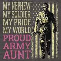 My Nephew My Soldier Hero Proud Army Aunt Military Auntie Vector Backpack