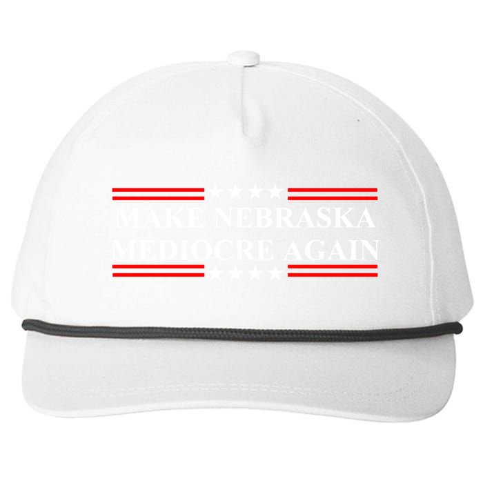 Make Nebraska Mediocre Again Snapback Five-Panel Rope Hat