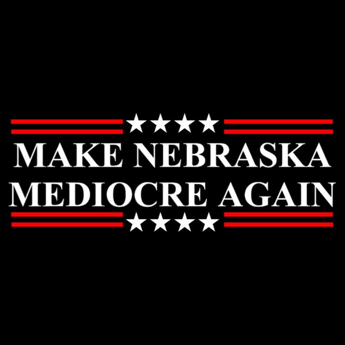 Make Nebraska Mediocre Again Cropped Pullover Crew
