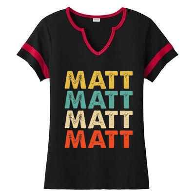 Matt Name Ladies Halftime Notch Neck Tee