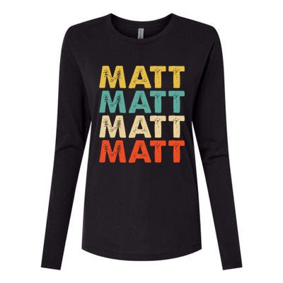 Matt Name Womens Cotton Relaxed Long Sleeve T-Shirt