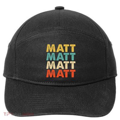 Matt Name 7-Panel Snapback Hat
