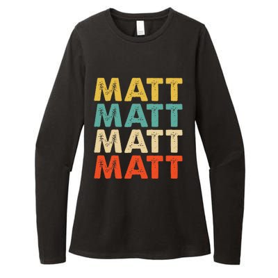 Matt Name Womens CVC Long Sleeve Shirt