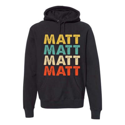 Matt Name Premium Hoodie