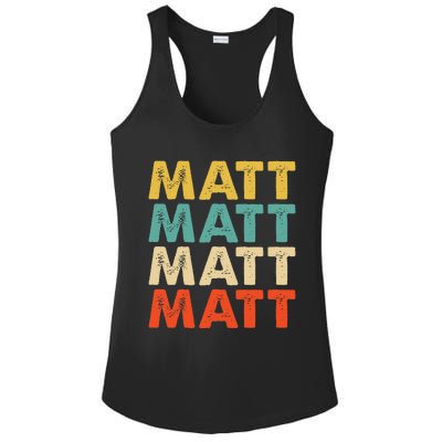 Matt Name Ladies PosiCharge Competitor Racerback Tank