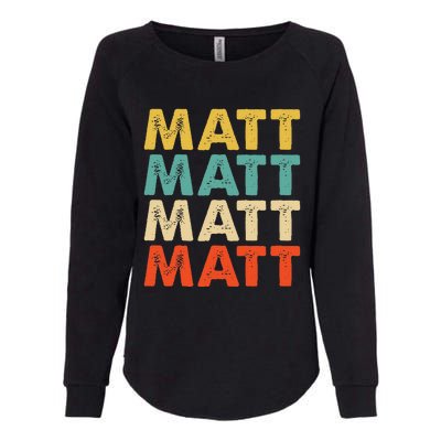 Matt Name Womens California Wash Sweatshirt