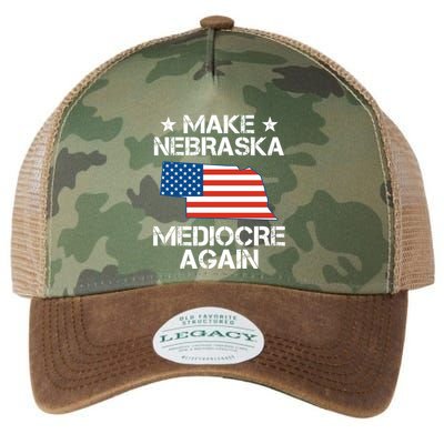 Make Nebraska Mediocre Again Legacy Tie Dye Trucker Hat