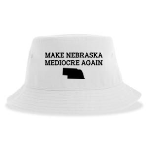 Make Nebraska Mediocre Again Sustainable Bucket Hat