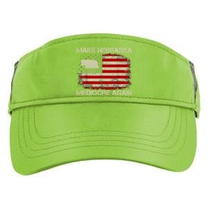 Make Nebraska Mediocre Again Adult Drive Performance Visor