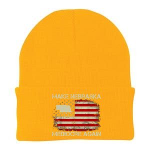 Make Nebraska Mediocre Again Knit Cap Winter Beanie