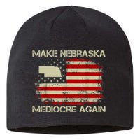 Make Nebraska Mediocre Again Sustainable Beanie