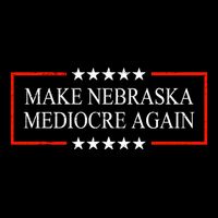Make Nebraska Mediocre Again Flexfit Unipanel Trucker Cap