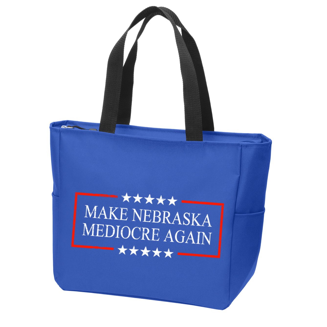 Make Nebraska Mediocre Again Zip Tote Bag