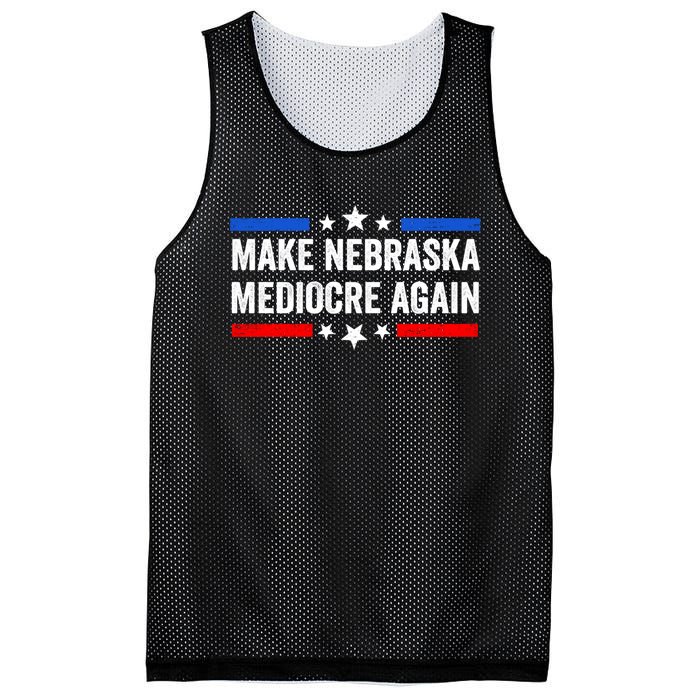 Make Nebraska Mediocre Again Mesh Reversible Basketball Jersey Tank