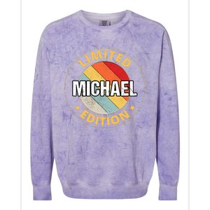 Michael Name Colorblast Crewneck Sweatshirt