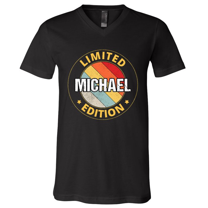 Michael Name V-Neck T-Shirt