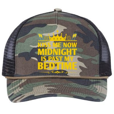 Me Now Midnight Happy New Year Couple Gift Nye Gift Retro Rope Trucker Hat Cap