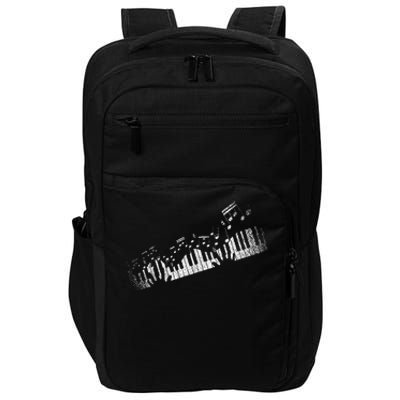 Music Notes Musical Instrument Pianist Gift Idea Piano Impact Tech Backpack