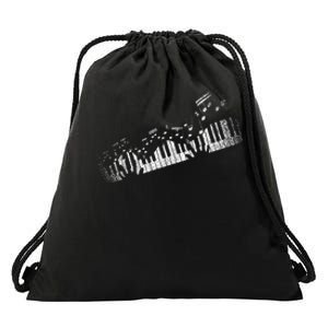 Music Notes Musical Instrument Pianist Gift Idea Piano Drawstring Bag