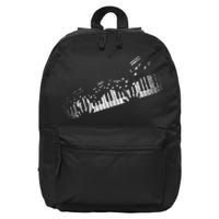 Music Notes Musical Instrument Pianist Gift Idea Piano 16 in Basic Backpack