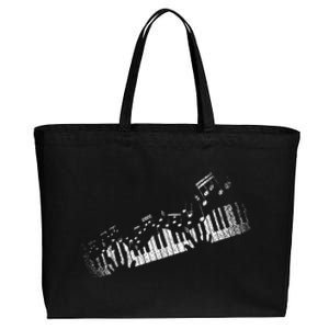 Music Notes Musical Instrument Pianist Gift Idea Piano Cotton Canvas Jumbo Tote