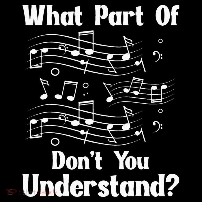 Music Notes Musician What Part Of Dont You Understand Womens Tank Top