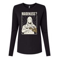 Maidenless No Maidens Womens Cotton Relaxed Long Sleeve T-Shirt