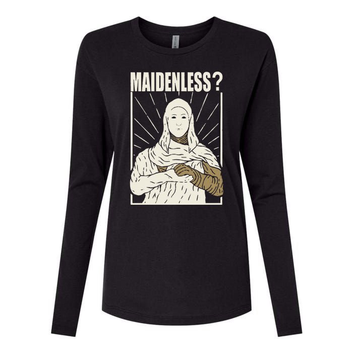 Maidenless No Maidens Womens Cotton Relaxed Long Sleeve T-Shirt