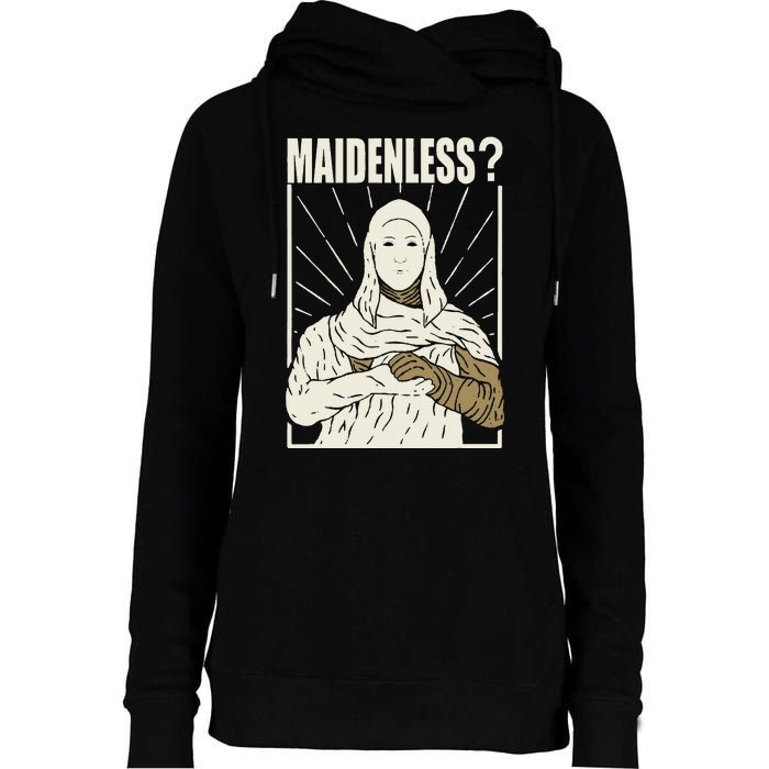 Maidenless No Maidens Womens Funnel Neck Pullover Hood