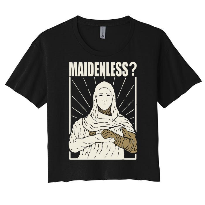 Maidenless No Maidens Women's Crop Top Tee